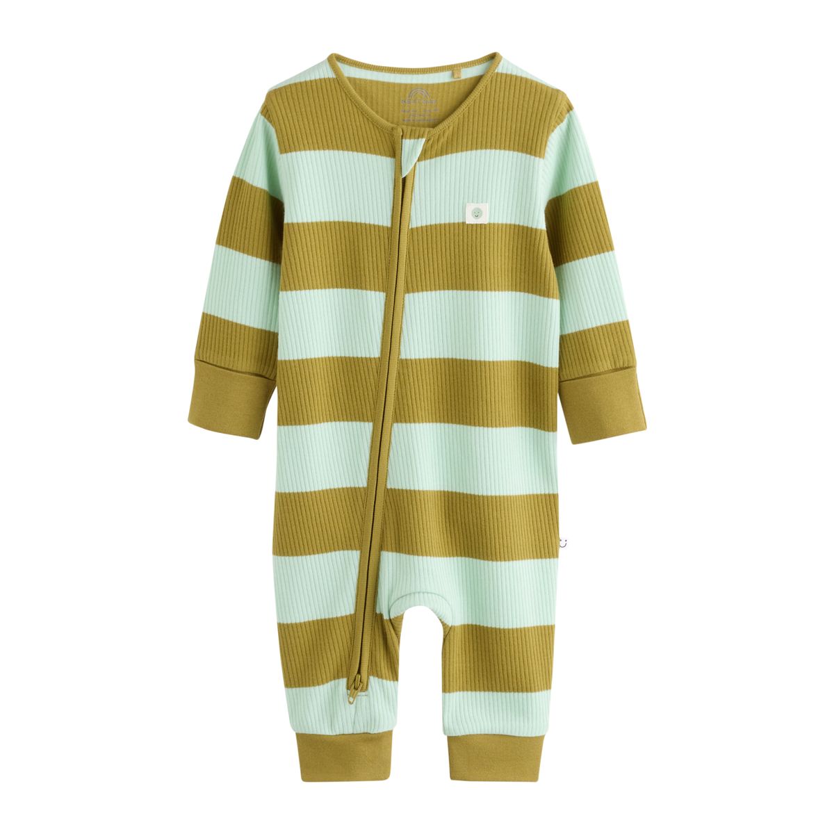 Dors-bien à zip double sens bébé, lot de 4 rayure bleu/vert, NEXT