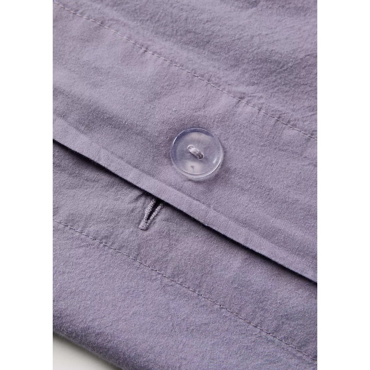 Housse de couette coton garment-dyed Lit 90 cm violet clair/pastel, MANGO HOME