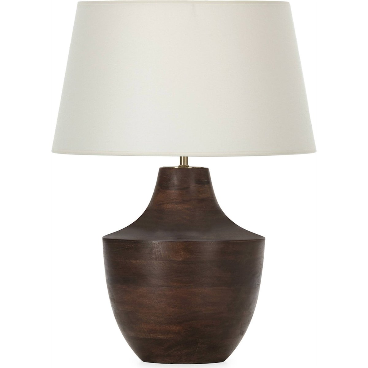 Lampe de table en bois de manguier noyer, RECOLLECTION