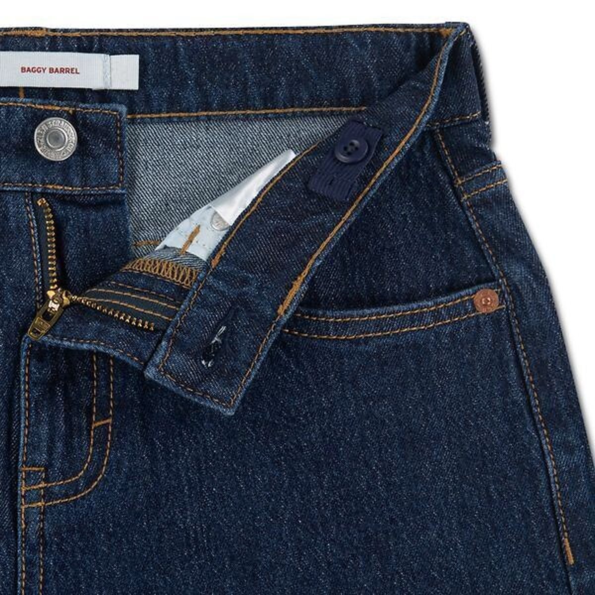 Jean forme baggy, barrel denim brut, LEVI'S KIDS