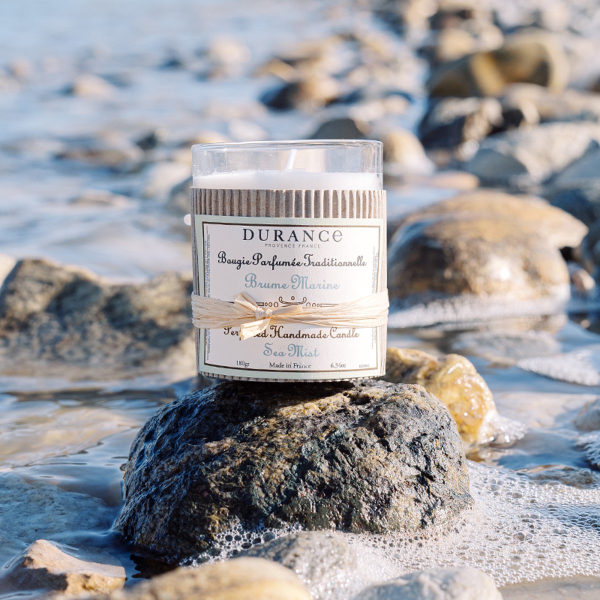 Bougie parfumée BRUME MARINE couleur unique, DURANCE