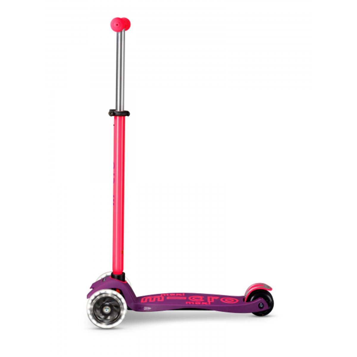 Maxi Micro Deluxe LED - Néon rose, MICRO MOBILITY