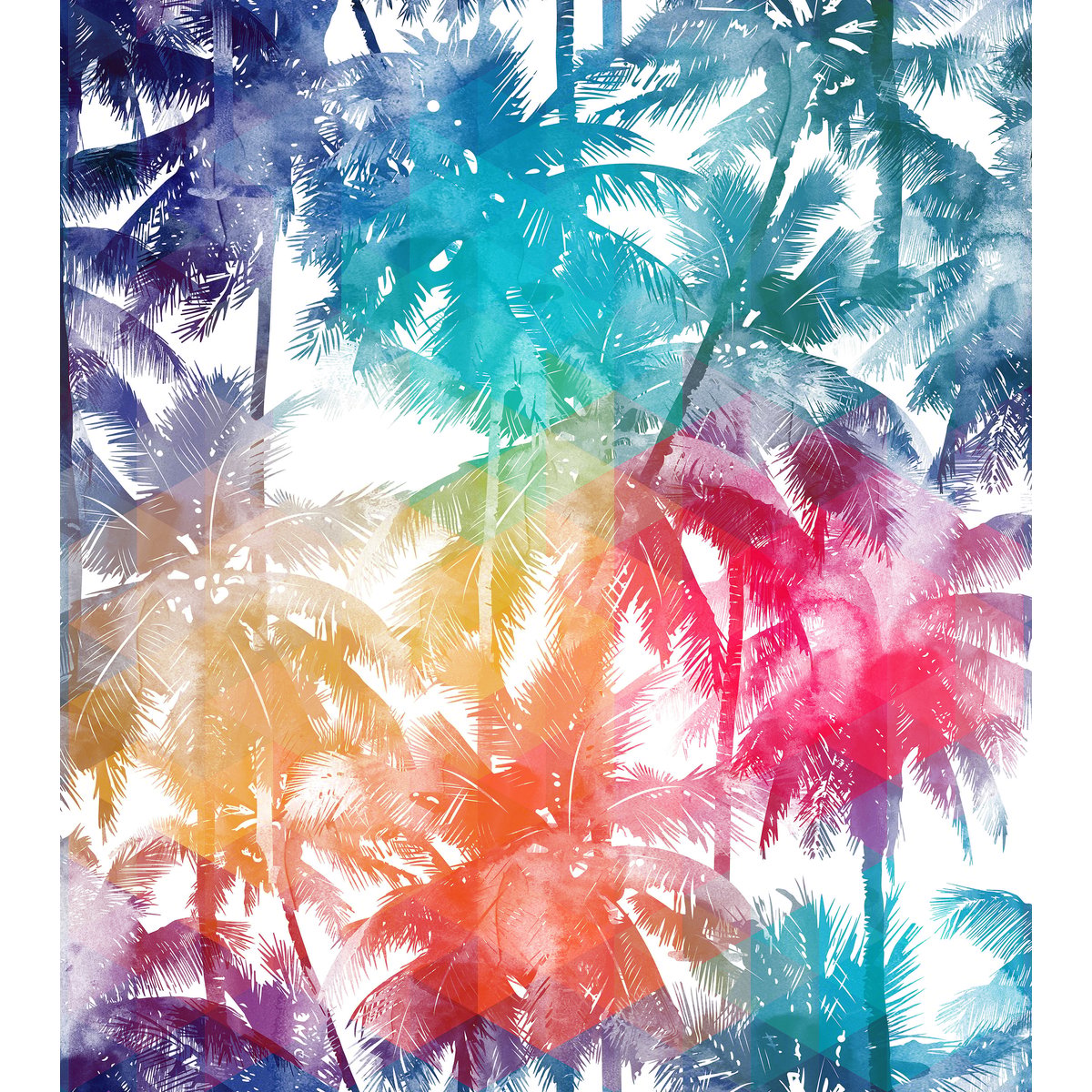 Papier peint panoramique JUNGLE FLASH multicolore, LE PAPIERS DE NINON