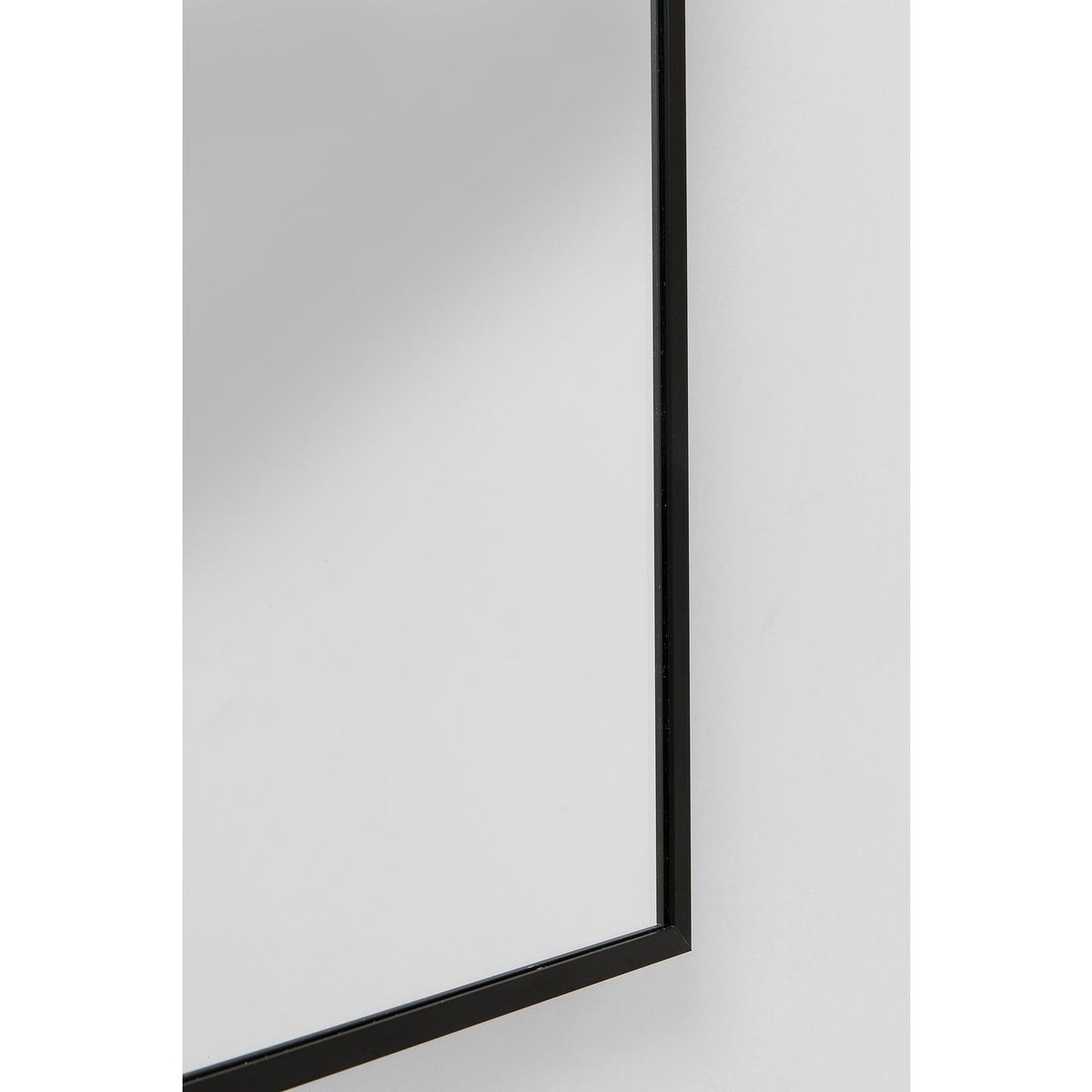 Miroir rectangle en aluminium 180x30, BELLA noir, KARE DESIGN
