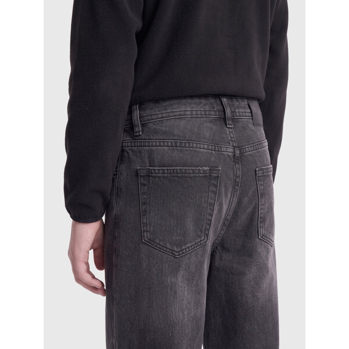 Jean À Coupe Ample washed black, ONLY & SONS JUNIOR