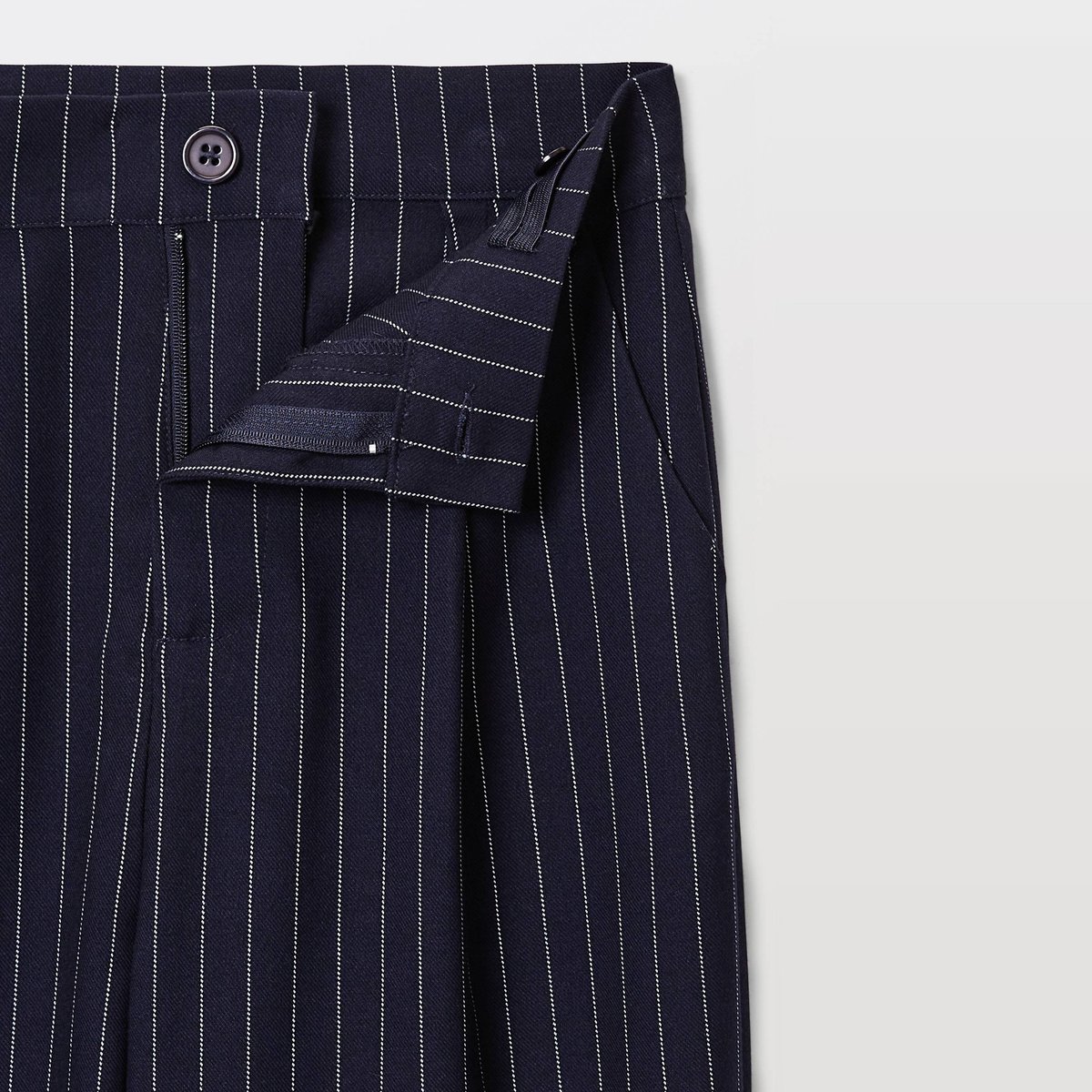 Pantalon rayé costume marine, MONOPRIX