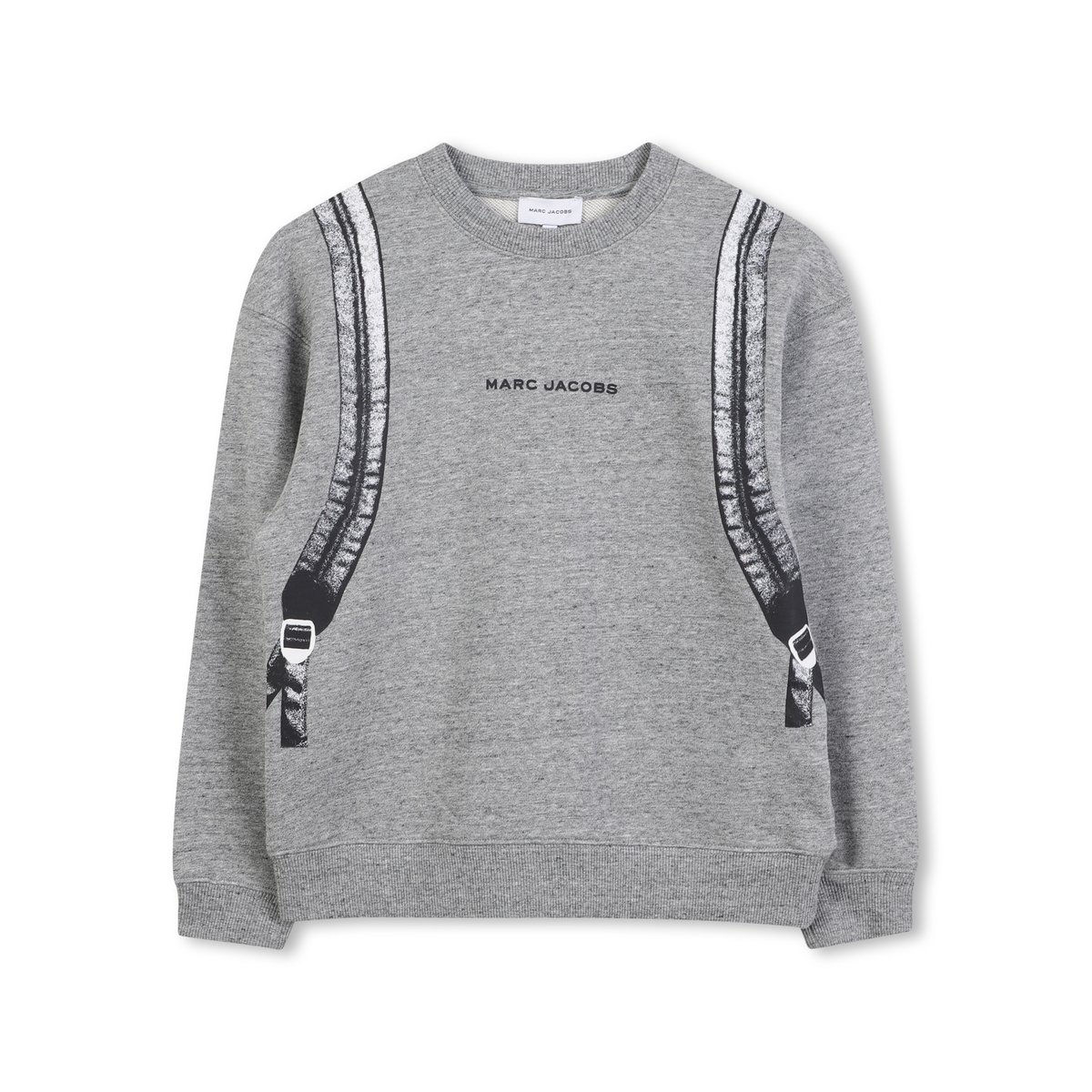 Sweat en polaire de coton gris chine acier, MARC JACOBS