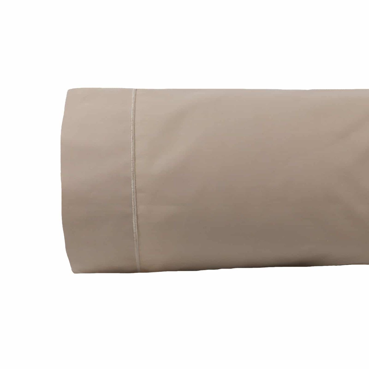 Taie de traversin en coton percale 200 fils DESIREE beige, LINANDELLE