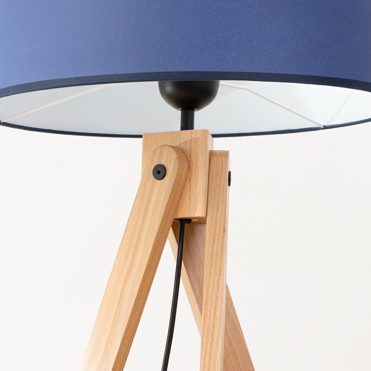 Lampadaire Tissu Bleu E27 1 Natt bleu, EDEN