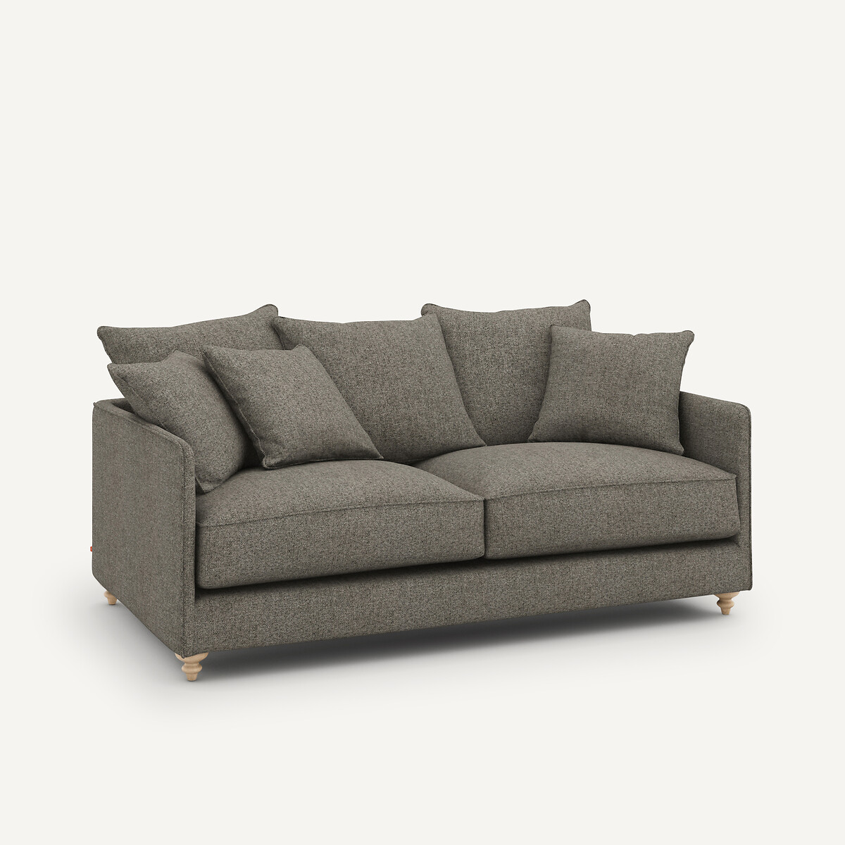 Canapé compact convertible tweedé, Lazare cappuccino, AM.PM