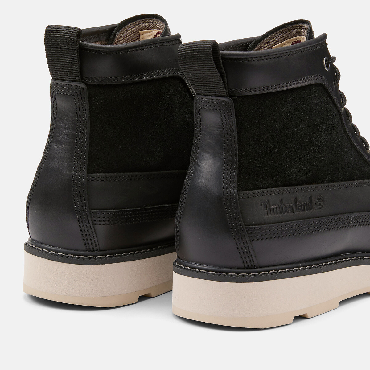 Bottines à lacets en cuir BRITTON MILLS MID LACE noir, TIMBERLAND