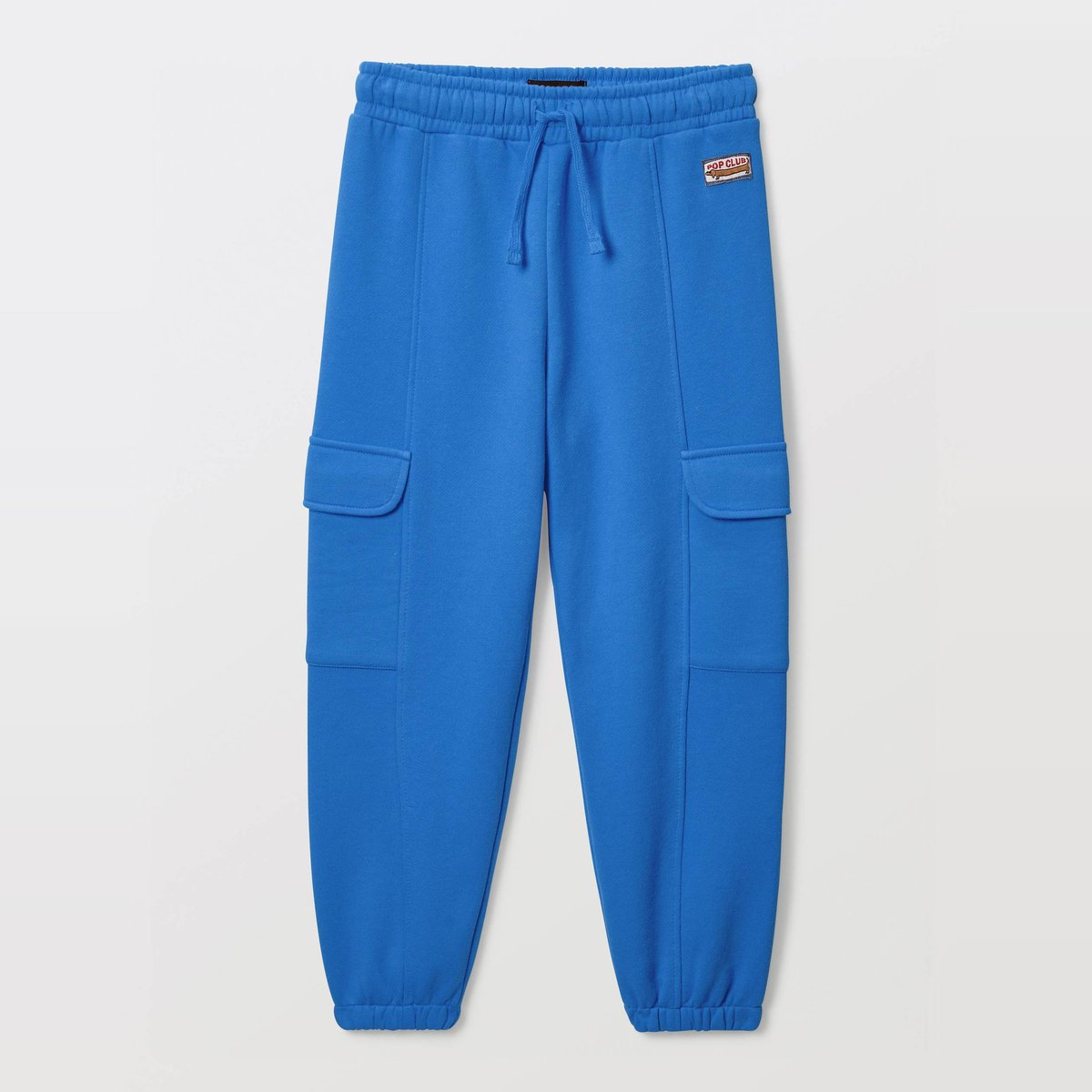 Jogging cargo uni, en coton BIO GOTS porcelaine, MONOPRIX
