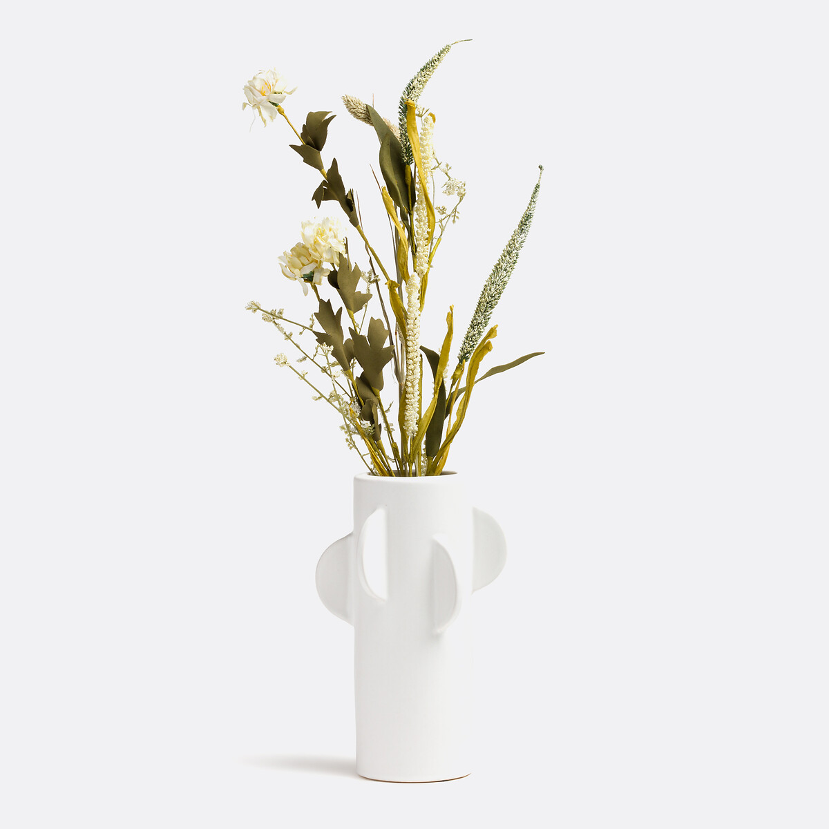 Vase Caldero, Steingut, H. 25 cm weiss, LA REDOUTE INTERIEURS