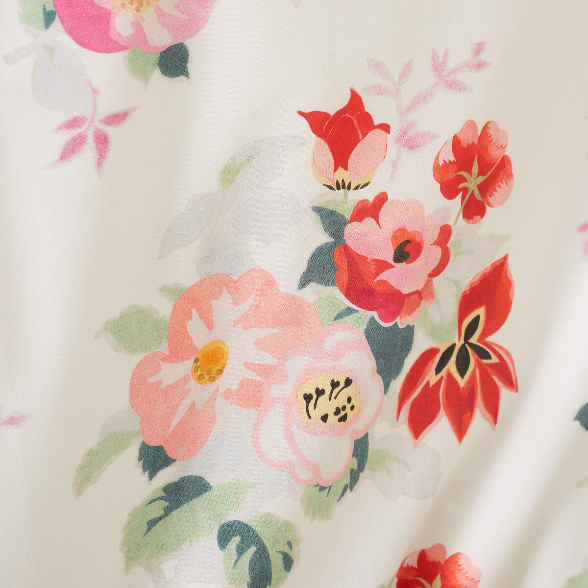 Floral Bunches Reversible Cotton Duvet Cover And Pillowcase Set green, CATH KIDSTON