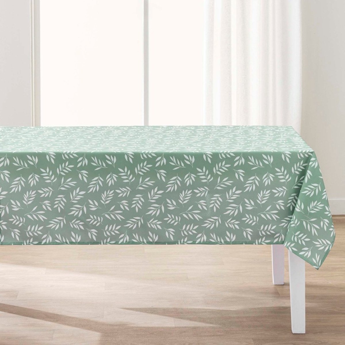 Nappe Rectangulaire 145x240 Antitache Milova Vert Sauge vert, DECORATIE