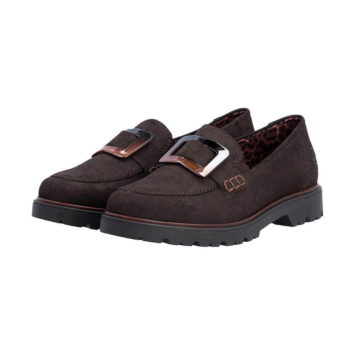 Mocassin Cuir marron, RIEKER