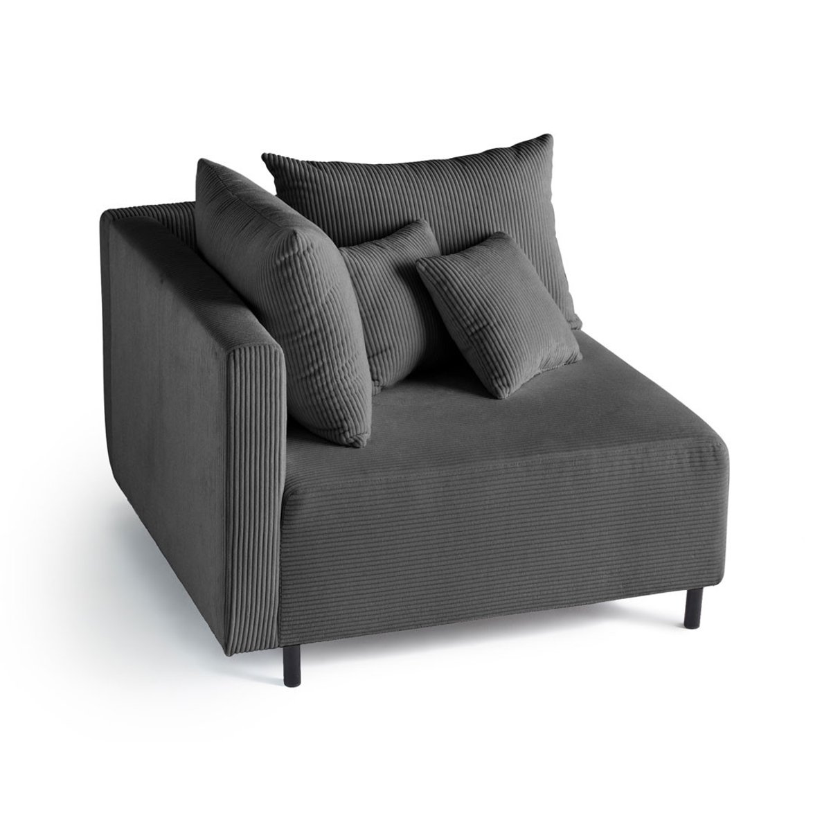 Module d'assise - EDINBURG gris foncé, BEST MOBILIER
