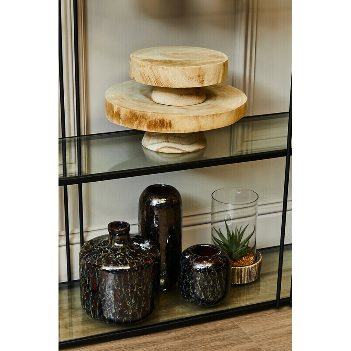 Small Natural Wooden Riser. natural, FIFTY FIVE SOUTH
