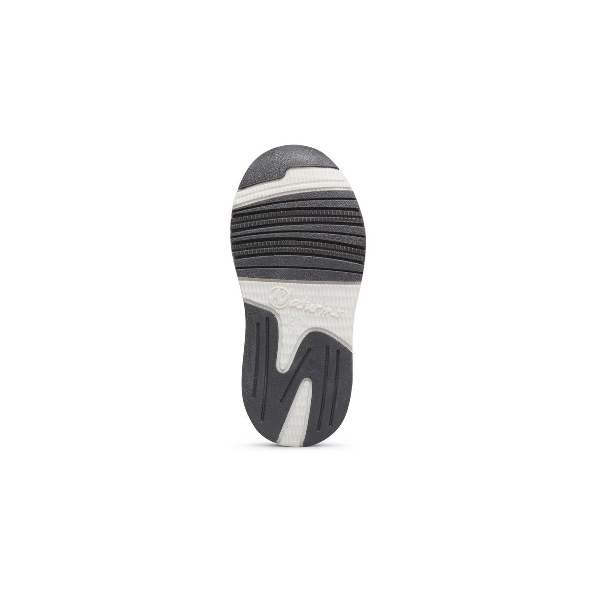 Sneakers en cuir et tissu JESKO 2 VL. gris-blanc-orange, NATURINO