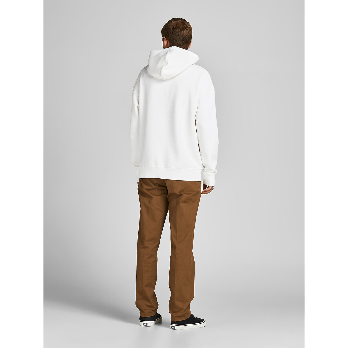 Sweat à capuche Star Basic blanc, JACK & JONES