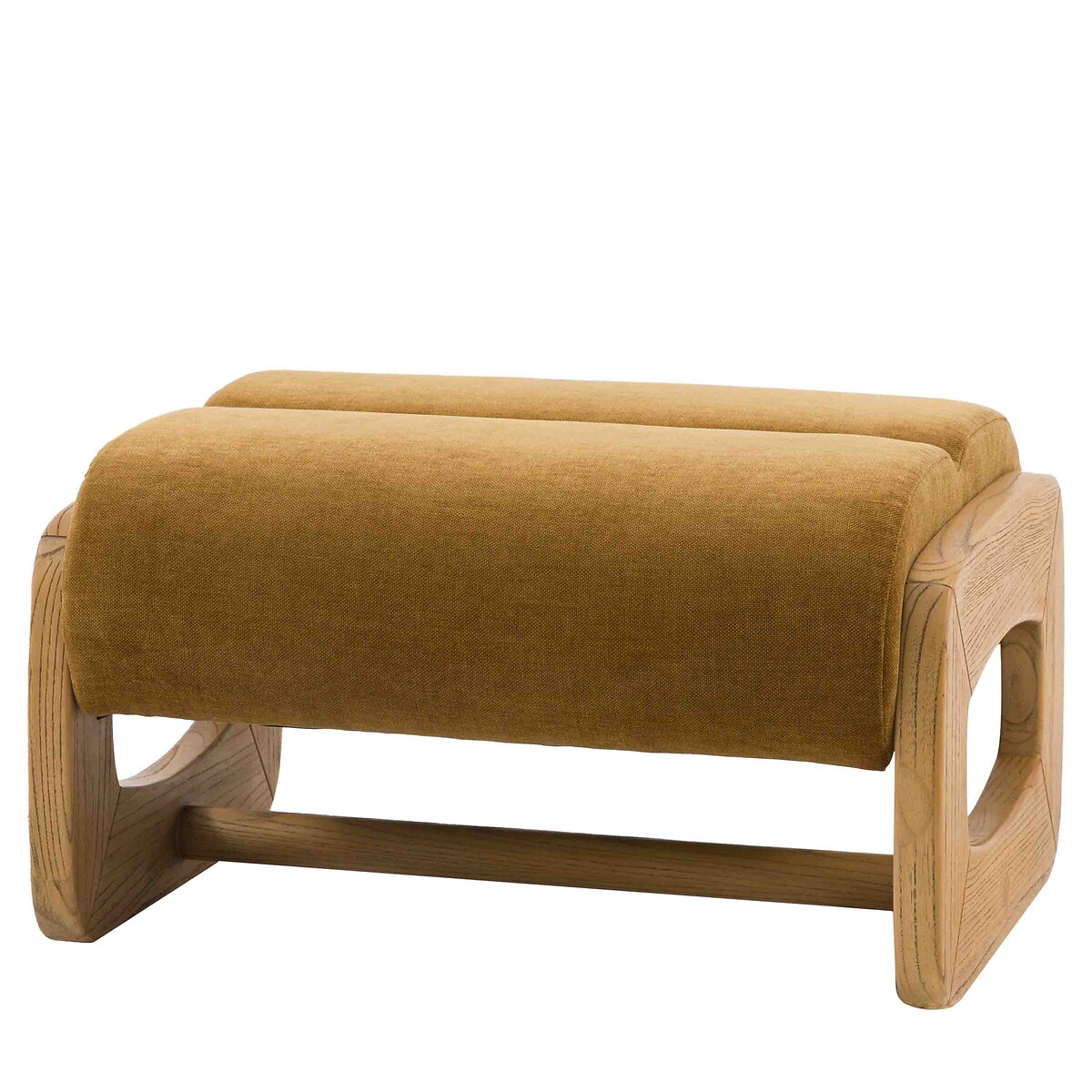 Marzo Velvet Chenille Sculptural Footstool golden, ÉDITÉ