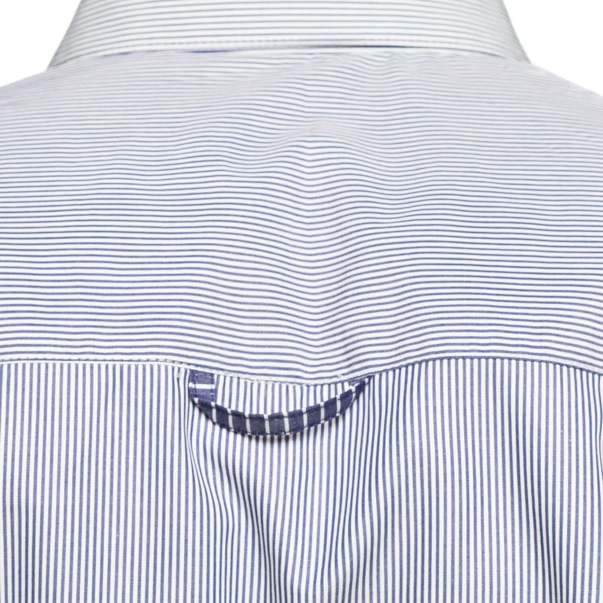 Chemise rayée manches longues COMPANY navy, SHILTON