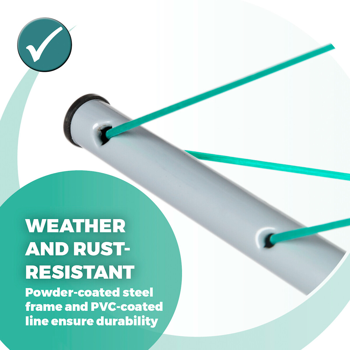 40m 4 Arm Rotary Airer grey, OUR HOUSE