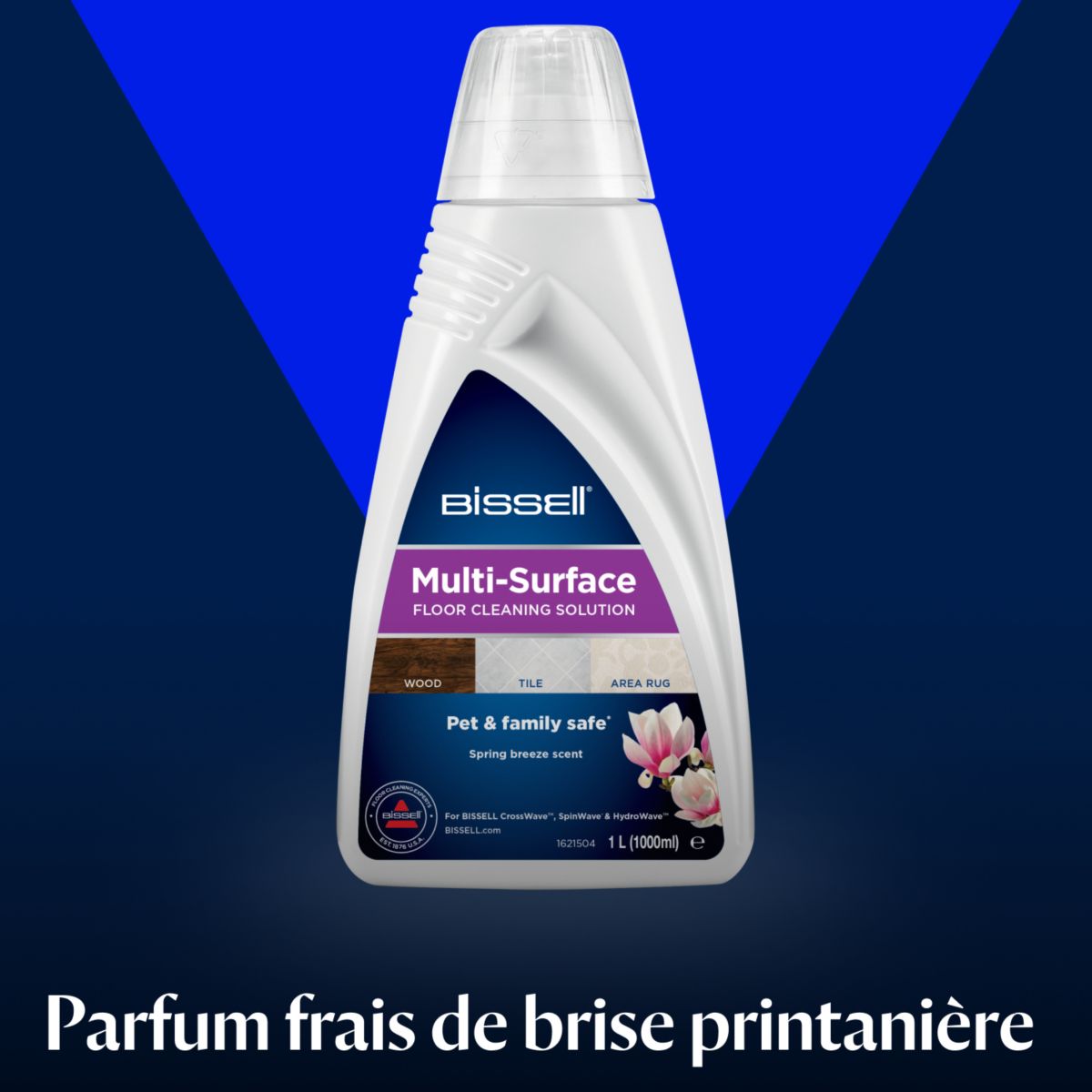 Détergent Multi-surfaces sols durs tapis 1L CrossWave couleur unique, BISSELL