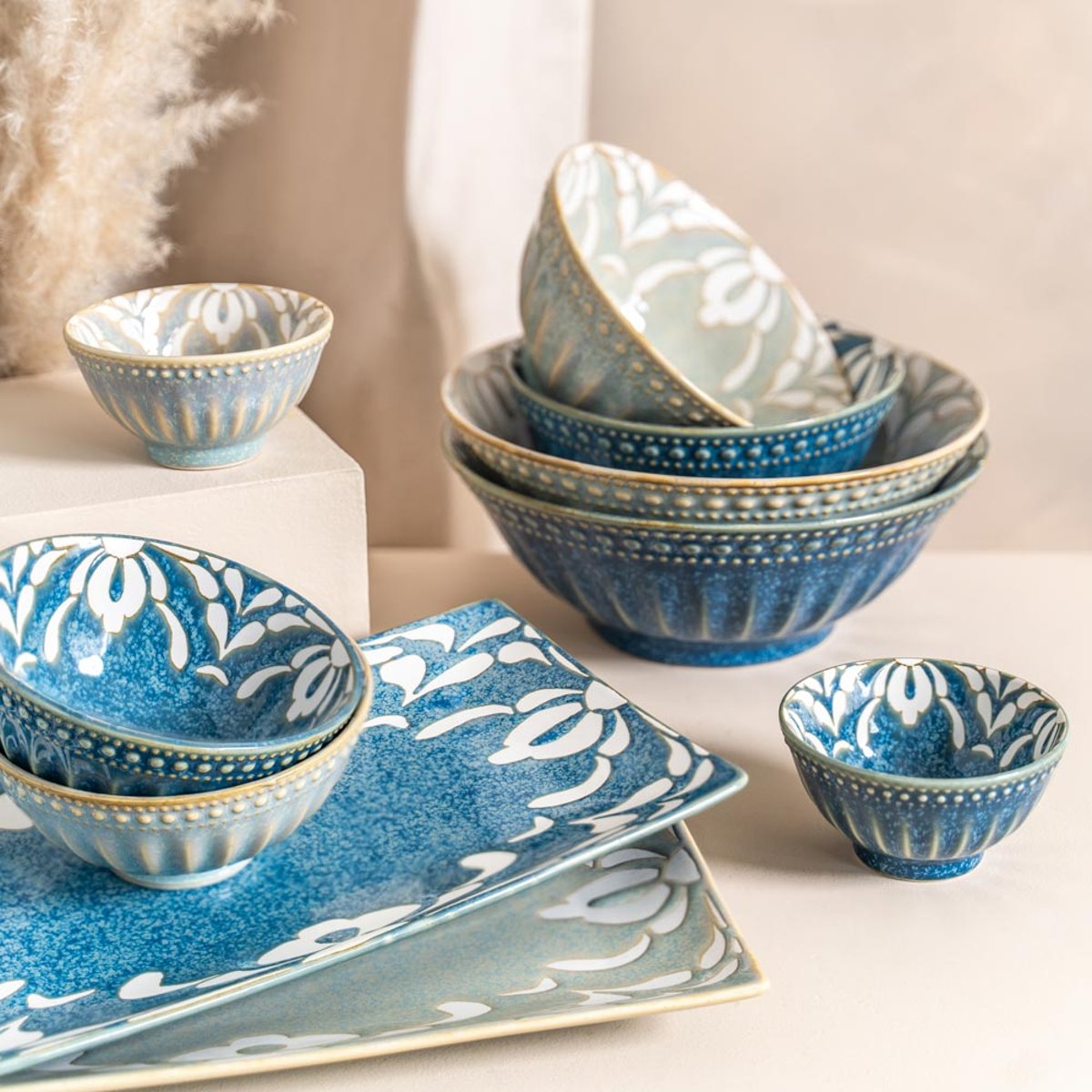 Bol Alcazar 15 cm (lot de 2) - ALCAZAR bleu, TABLE PASSION