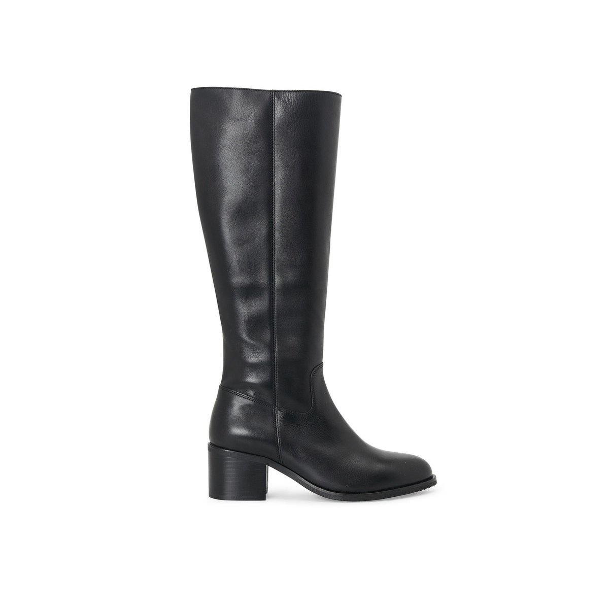 Botte À Talon en cuir CLANCY-L noir, MELLOW YELLOW