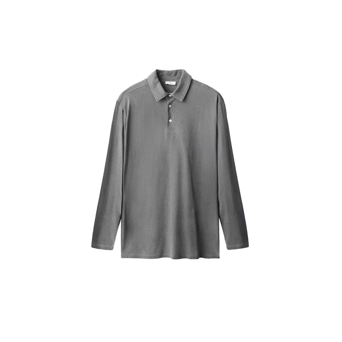 Polo basique coton gris anthracite, MANGO TEEN