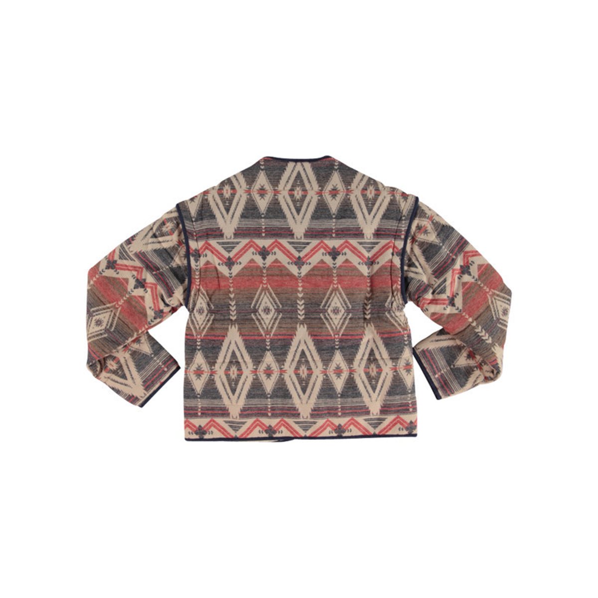 Veste en coton multicolore ornée de motifs ethniques avec un col v multicolore, MUSTANG