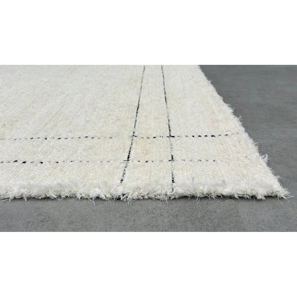 Tapis en coton recyclé tissé à la main VASCO beige sable, AFK LIVING