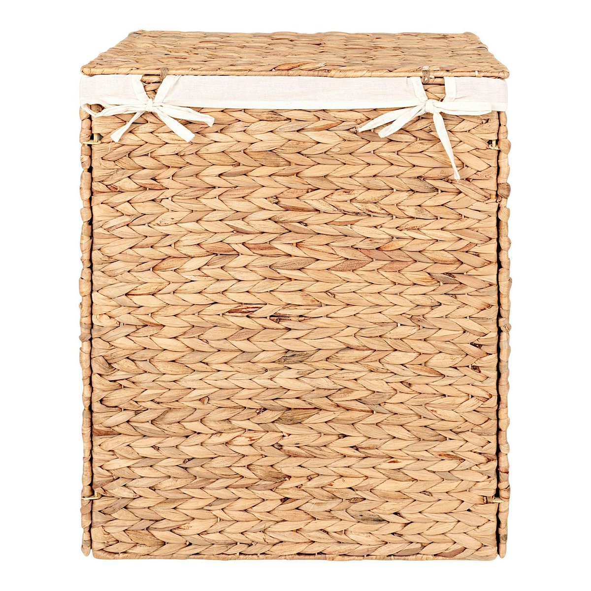 Panier à linge en jacynthe d'eau H 55 cm beige, PIER IMPORT