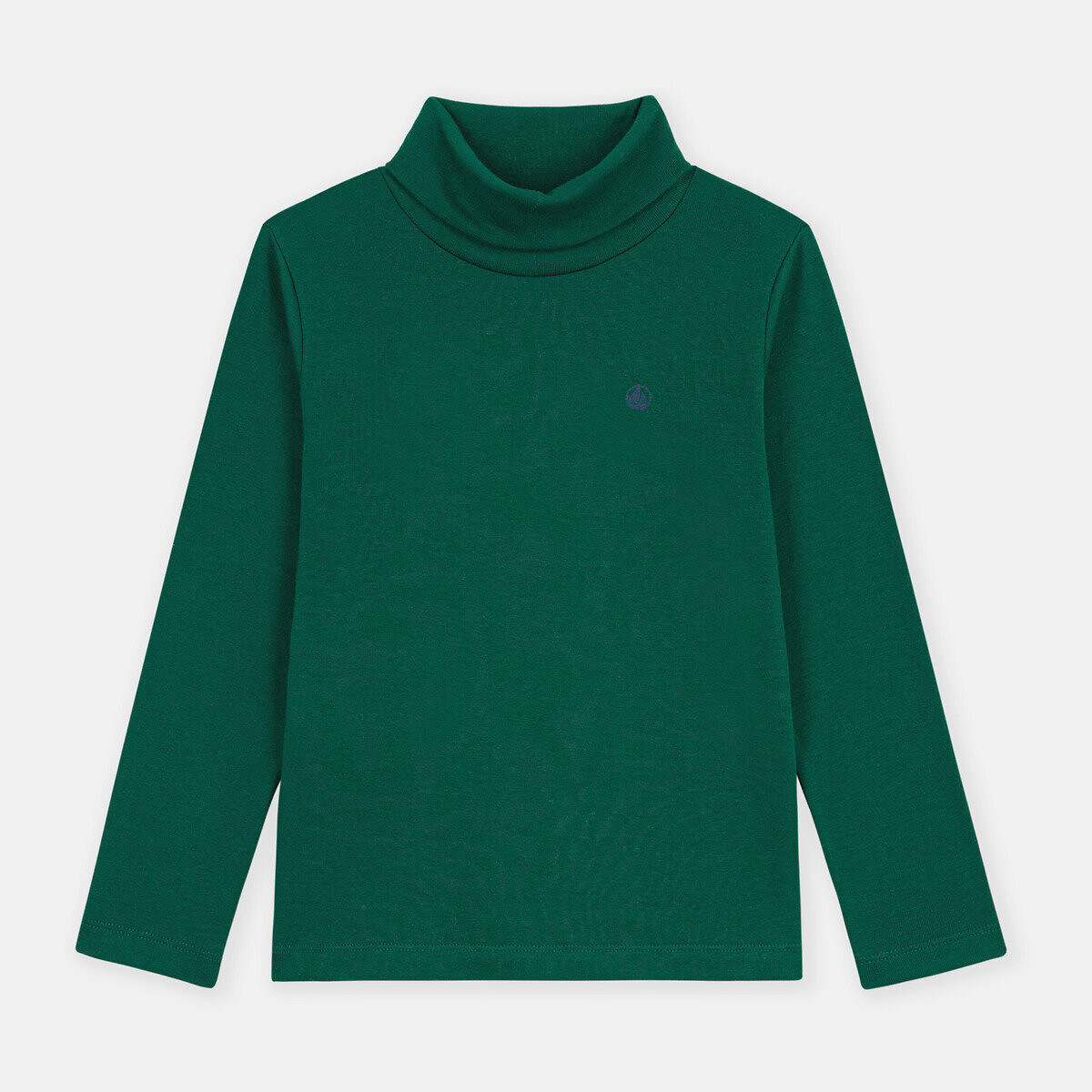 Dolcevita in cotone verde, PETIT BATEAU