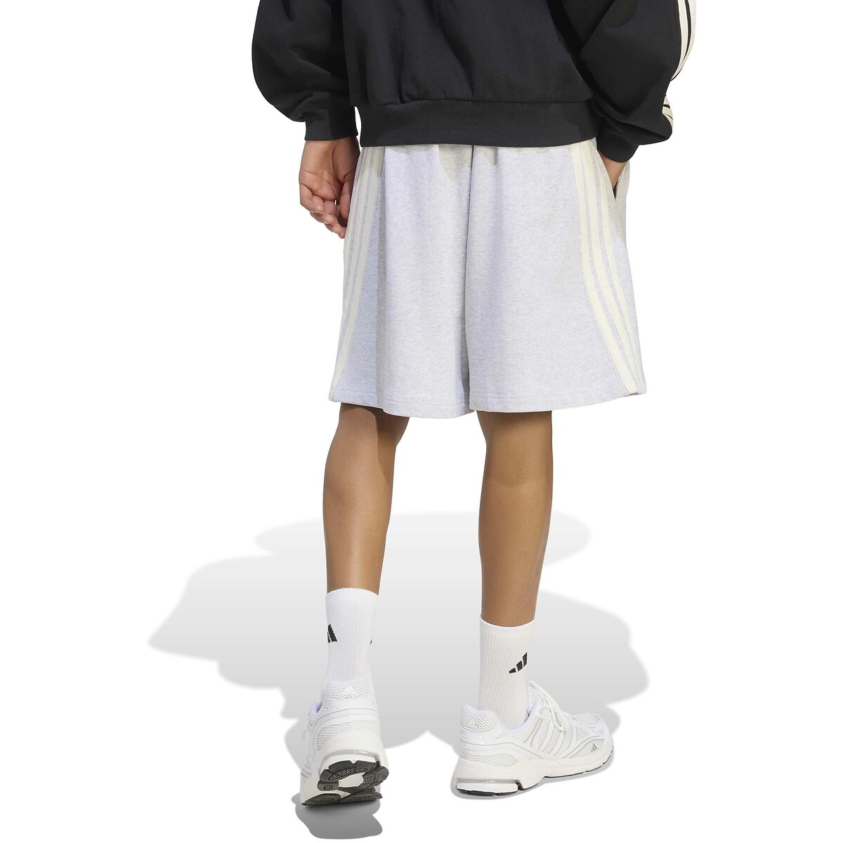 Short loose fit, FUTURE ICONS gris clair chiné, ADIDAS SPORTSWEAR