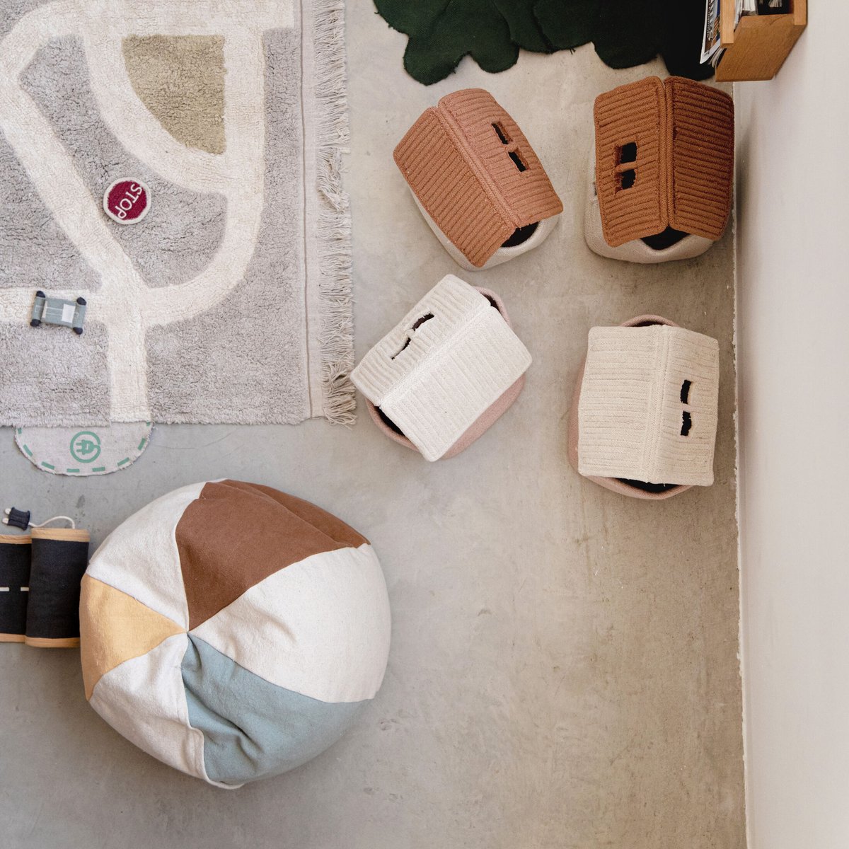 Panier Maison ECO-CITY rose, LORENA CANALS