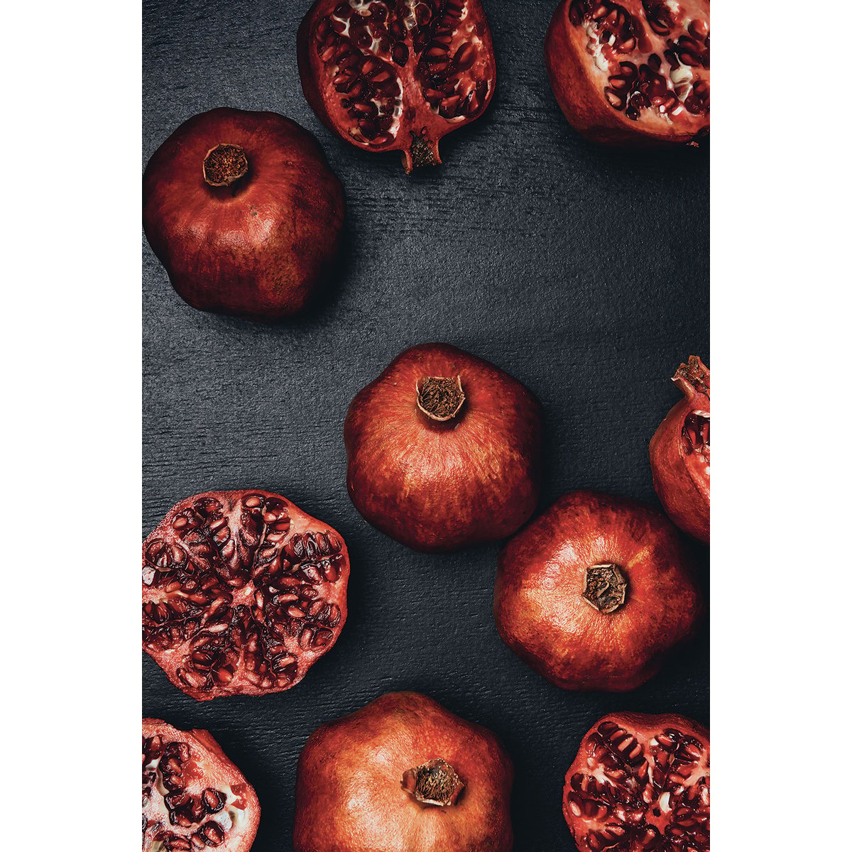 Tableau collection graines de grenade i tableau alu dibond, HEXOA