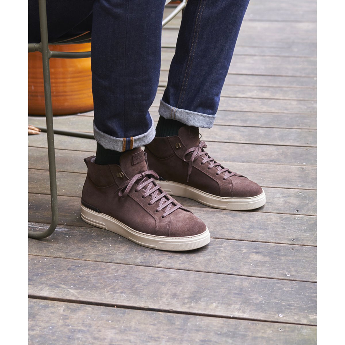 Sneakers montante RIVA marron, FINSBURY