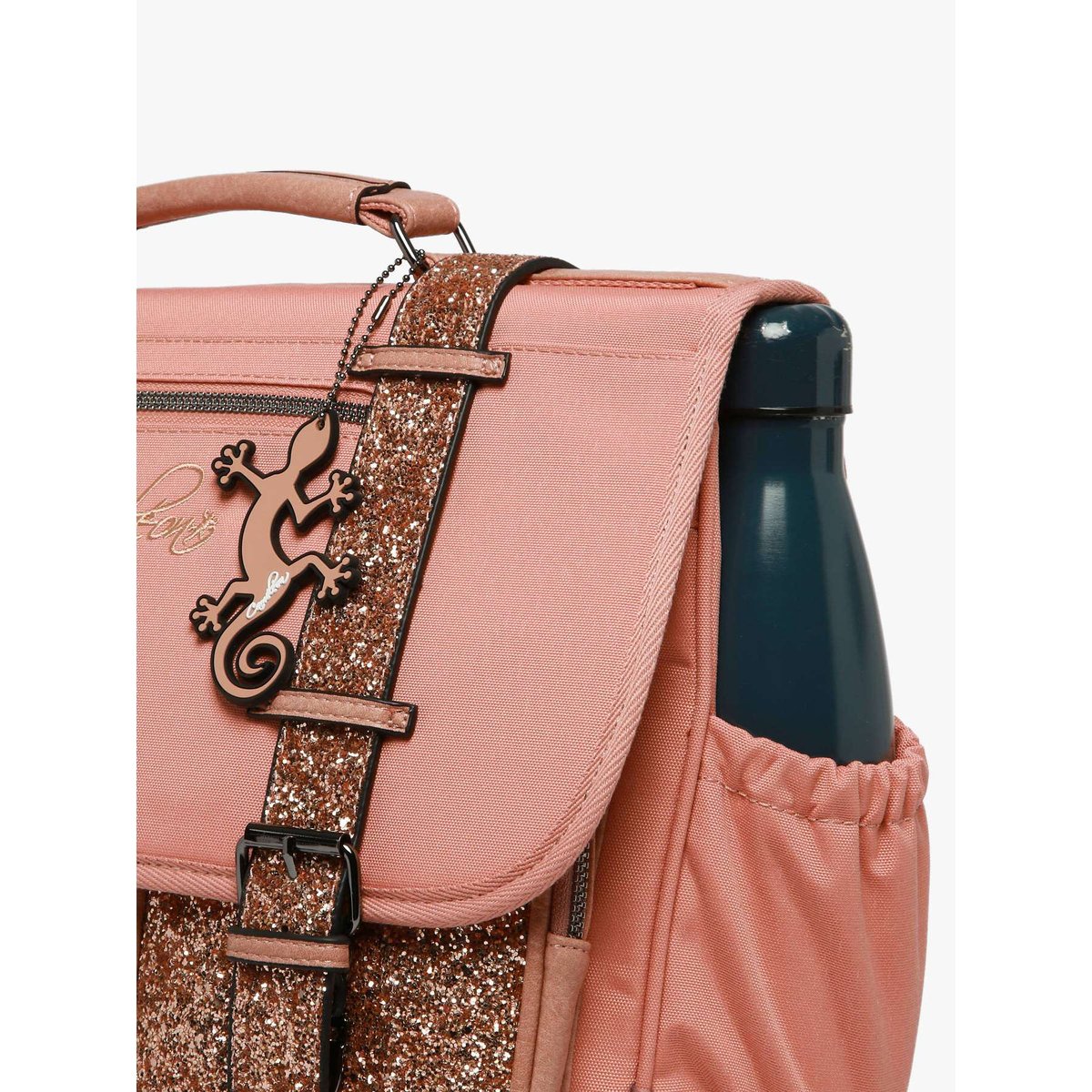 Cartable enfant 2 compartiments glossy pink, CAMELEON