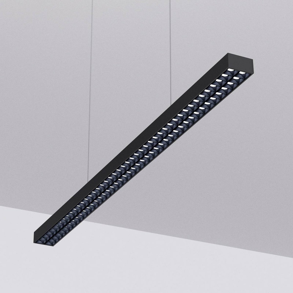 Suspension en aluminium moderneLED, Jolinda noir, ARCCHIO