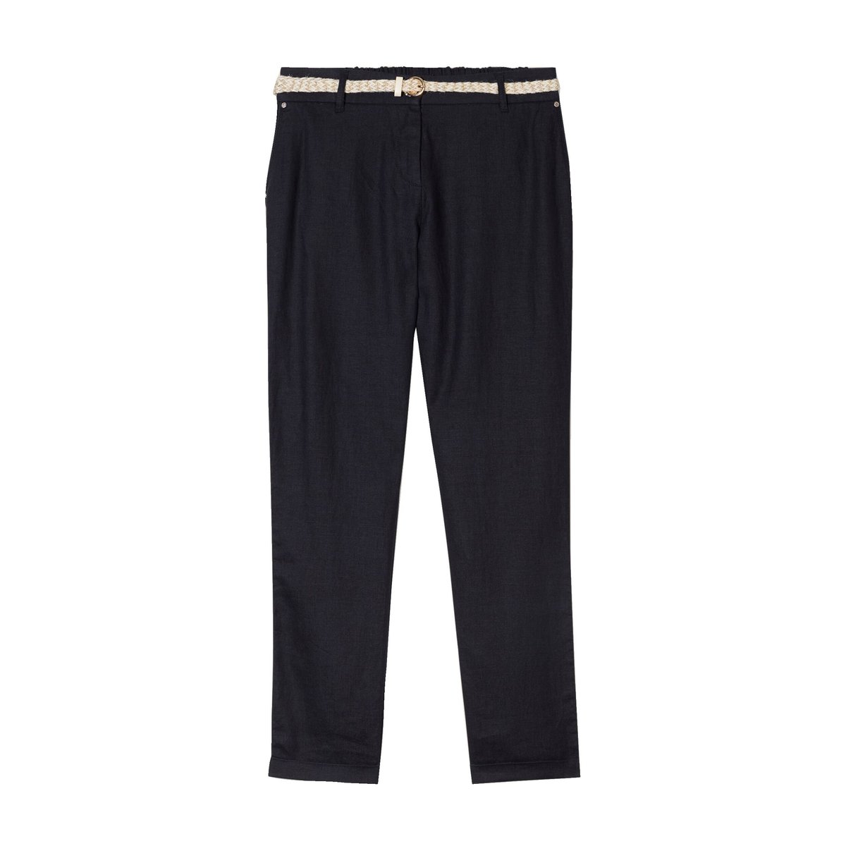 Pantalon flou ceinturé noir, BREAL