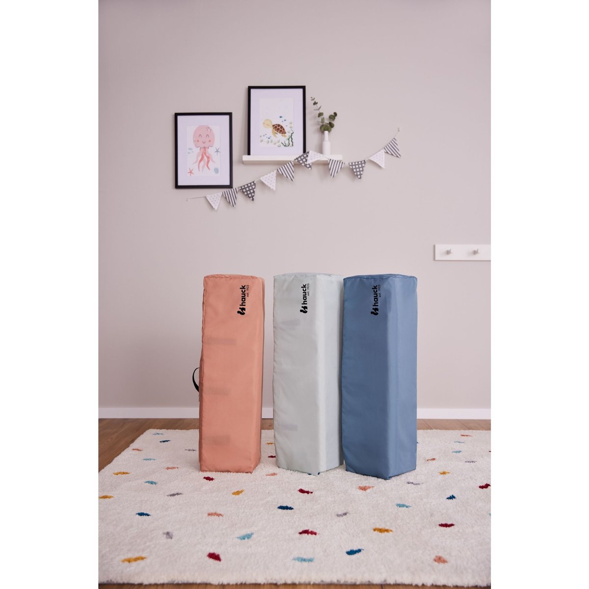 Lit Parapluie Dream And Play Plus gris / bleu, HAUCK