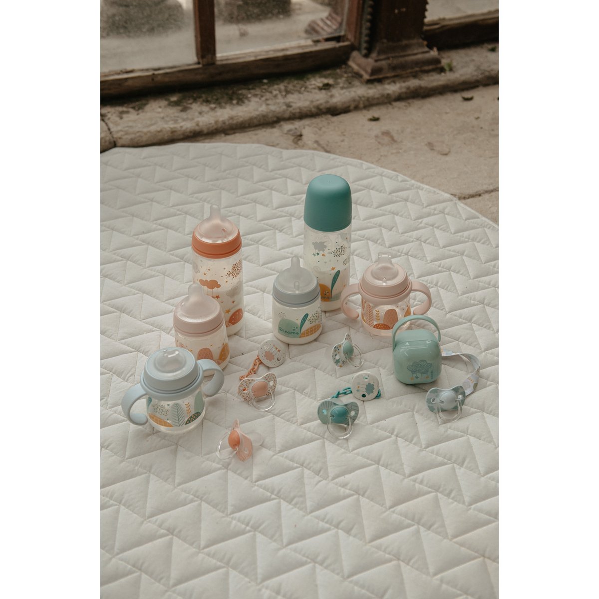 Biberon avec tétine SX Pro 150 ml débit M rose, SUAVINEX