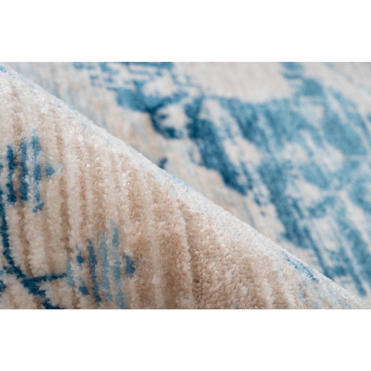 Tapis rectangulaire tissé, BAROQUE beige, bleu, ARTE ESPINA