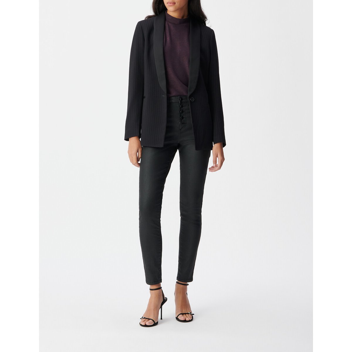 Giacca blazer a righe nero , IKKS