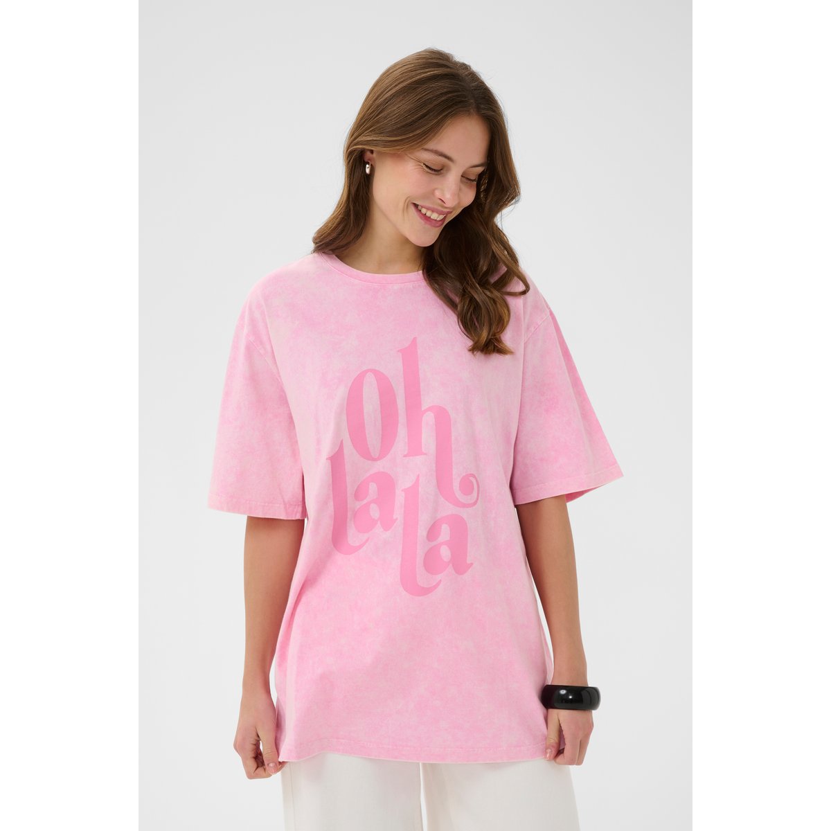 T-shirt à manches courtes rose begonia pink wash, CULTURE