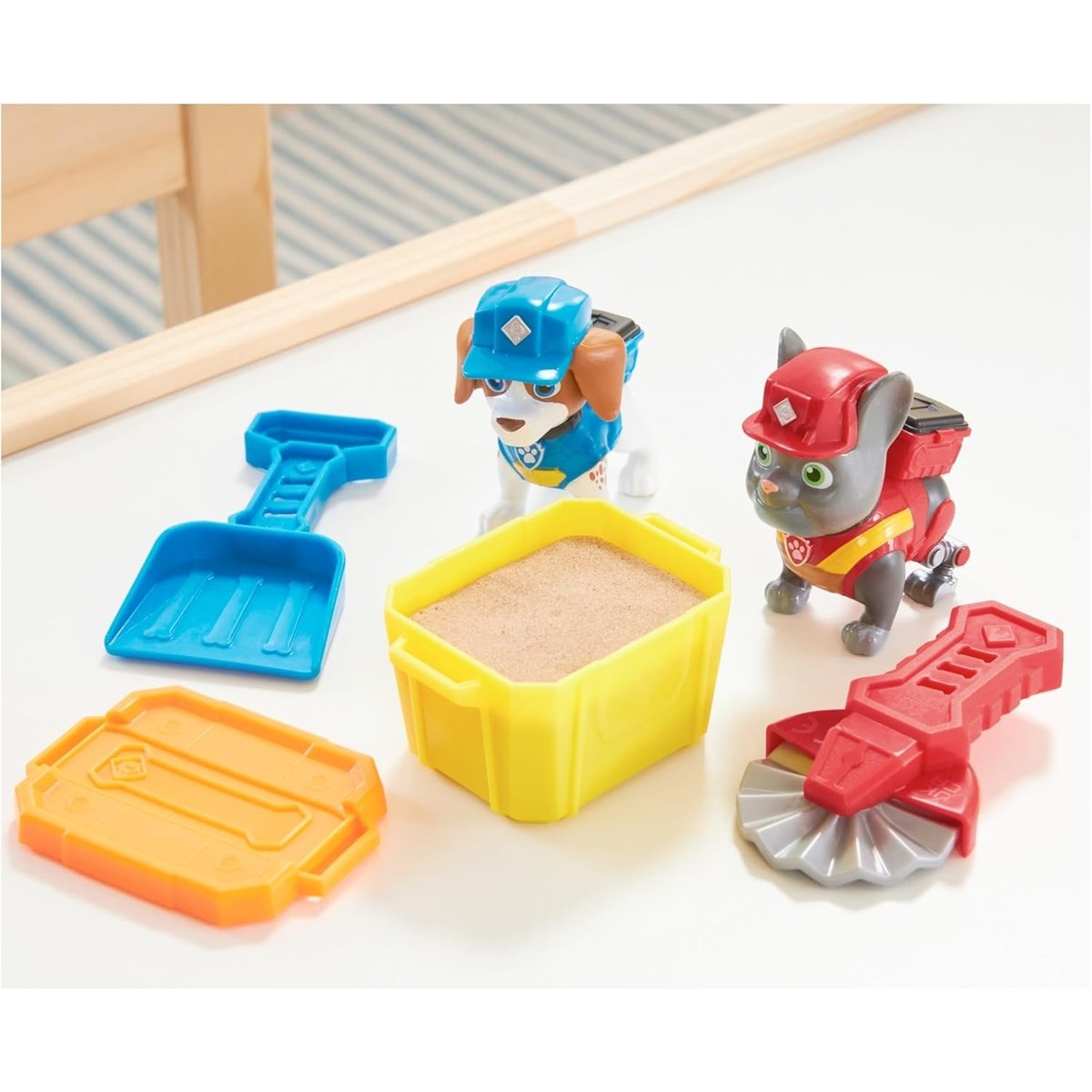 Rubble & Crew - Set de figurines Solid Charger & Wheeler multicolore, SPIN MASTER