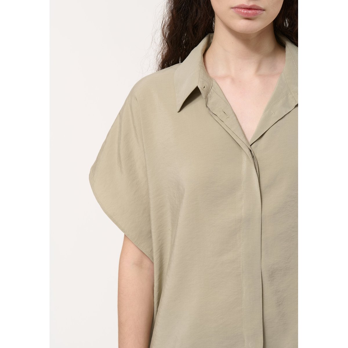 Chemise oversize gaufrée army, HUMILITY