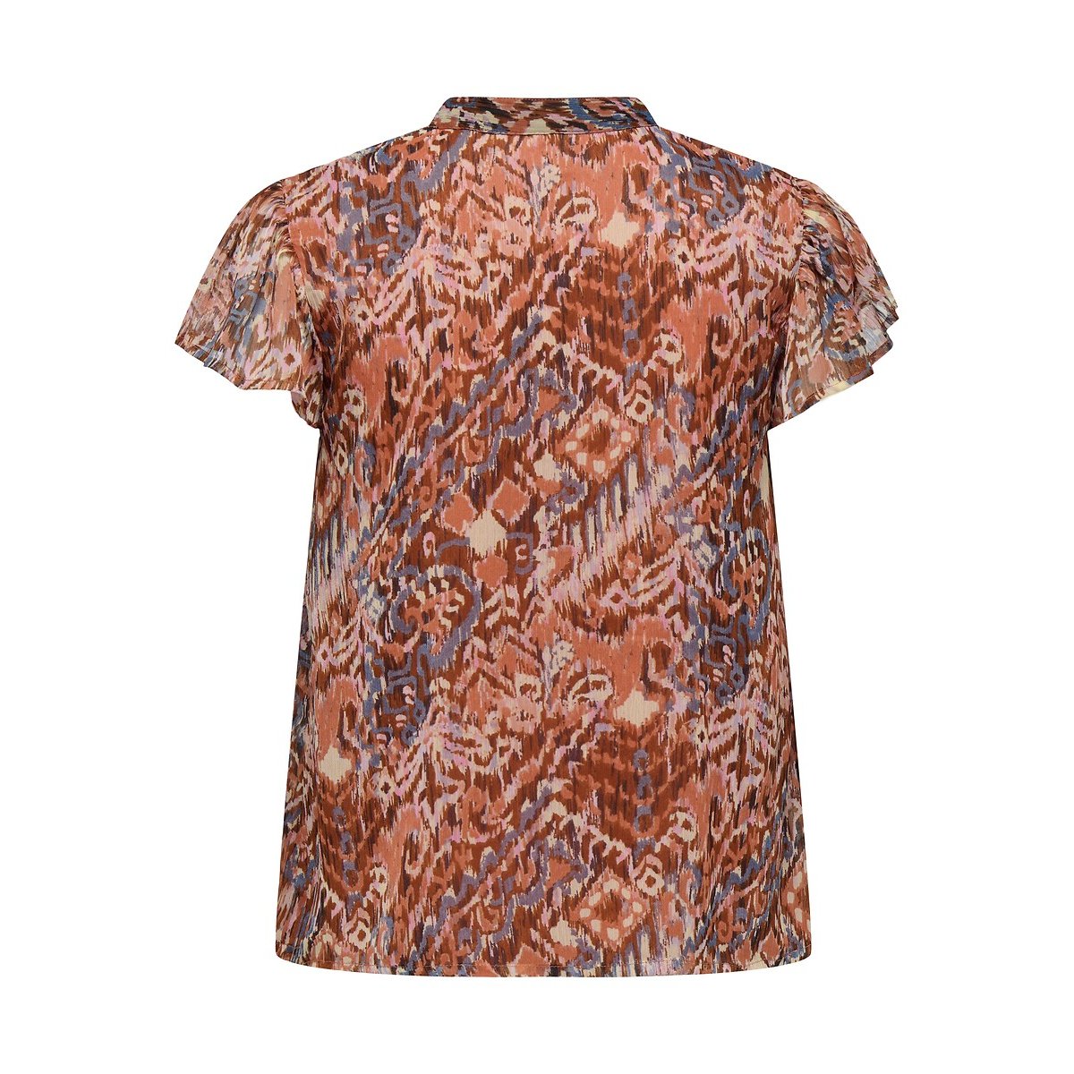Blouse imprimée à manches courtes imprimé rouge, ONLY